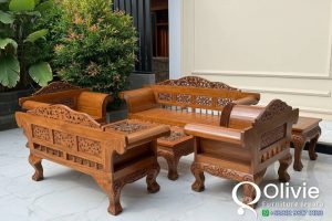 Kursi Tamu Ukiran Mewah Jati Jepara