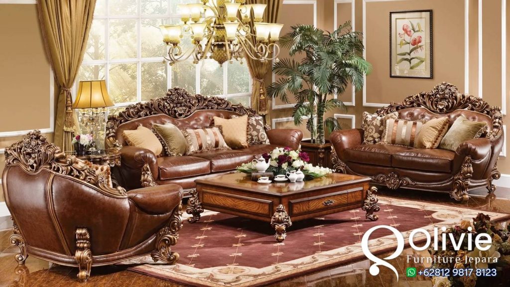 Sofa Tamu Jati Klasik Mewah Set Sofa Tamu Mewah Jepara Jual Set Sofa Tamu Ukiran Jepara Sofa Tamu Klasik Mewah Warna Emas