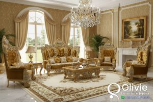 Sofa Tamu Mewah Klasik Terpopuler