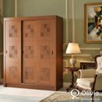 Lemari Pakaian 3 Pintu Geser Klasik Minimalis