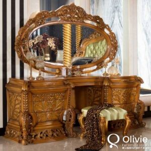 Meja Rias Mewah Ukiran Klasik Jepara