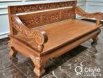 Bangku Santai Kayu Jati Ukiran Jepara