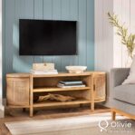 Bufet Meja TV Kayu Dan Rotan Terpopuler