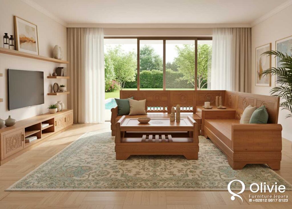 Kursi Tamu Sudut Jati Jepara Terpopuler Kursi Tamu Sudut Jati Jepara Terpopuler