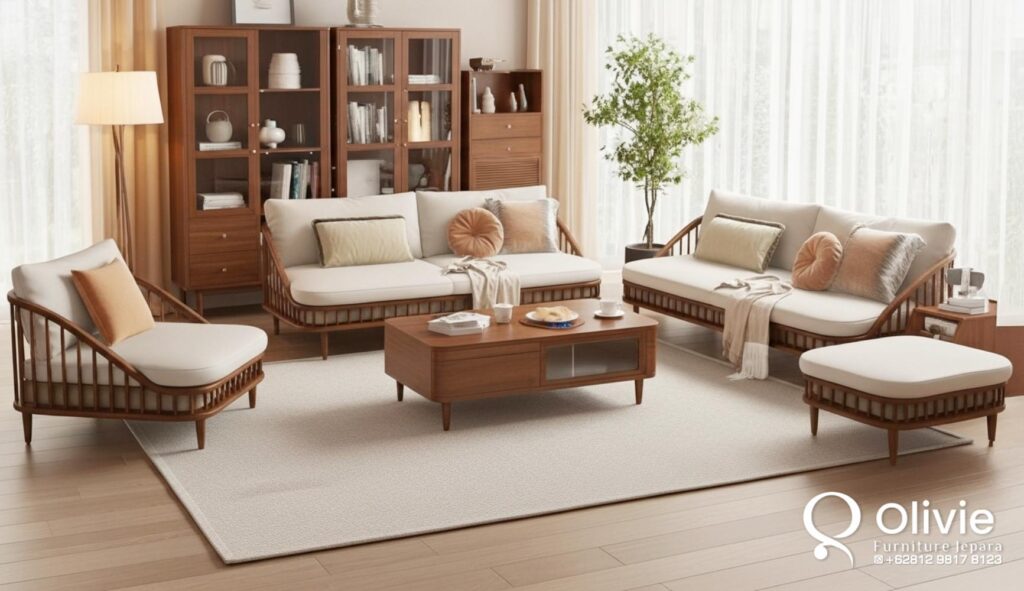 New Desain Sofa Tamu Minimalis Elegan Ala Japandi New Desain Sofa Tamu Minimalis Elegan Ala Japandi