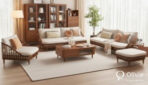 New Desain Sofa Tamu Minimalis Elegan Ala Japandi