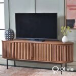 Sale Bufet TV Kayu Jati Kaki Besi