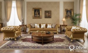 Sofa Tamu Klasik Ukiran Gold Jepara