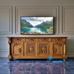 Bufet Jati Klasik Meja TV Ukiran Jepara