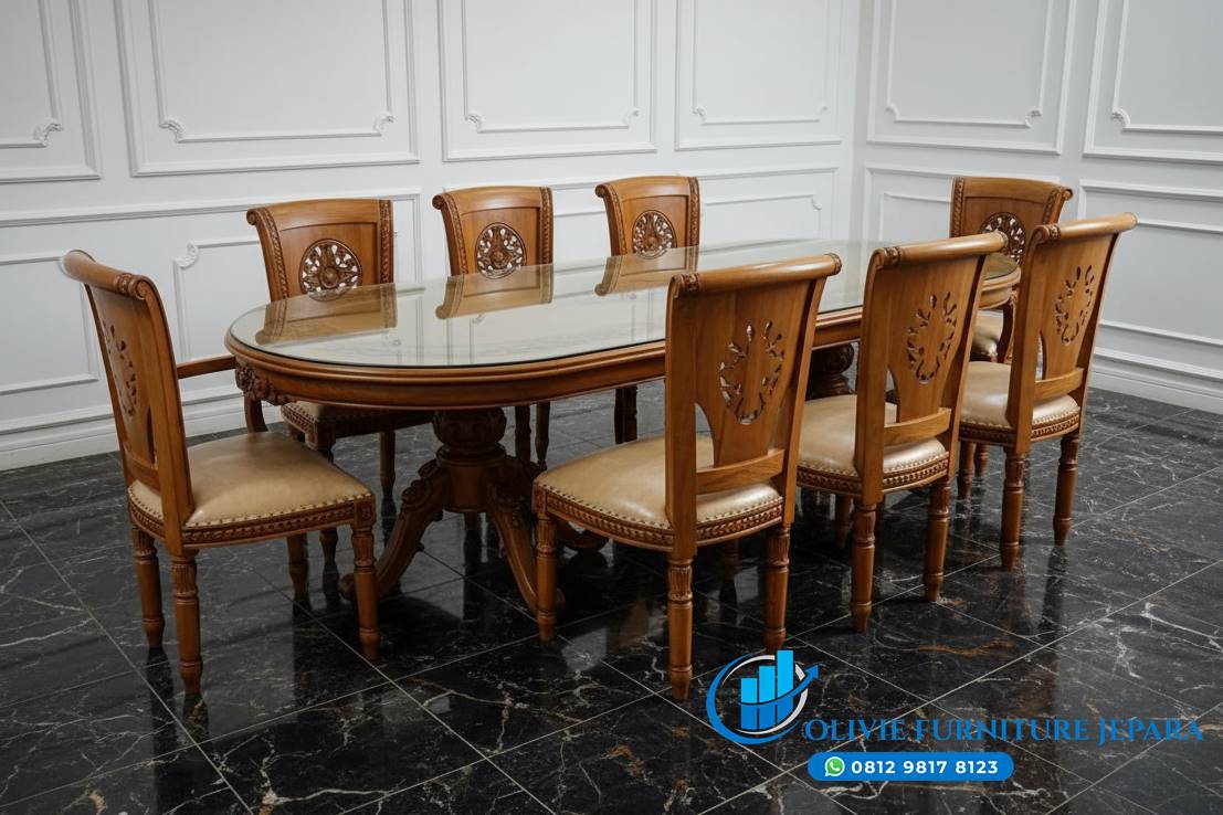 Meja Makan Jati Klasik 8 Kursi Ukir Jepara, Bentuk Meja Makan Minimalis, Best Seller Meja Makan Minimalis, Furniture Cafe, Gambar Meja Makan Minimalis, Harga Meja Makan Minimalis, Jual Meja Makan Minimalis, Kursi Cafe, Kursi Cafe Aesthetic, Kursi Cafe Besi, Kursi Cafe Jati, Kursi Cafe Jati Jepara, Kursi Cafe Jepara, Kursi Cafe Kayu, Kursi Cafe Minimalis, Kursi Cafe Outdoor, Kursi Cafe Tinggi, Kursi Meja Cafe, Kursi Meja Makan Minimalis, Mebel Cafe, Meja Bulat, Meja Cafe Jati, Meja Cafe kayu, Meja Cafe kayu Jati, Model Meja Makan Minimalis, Model Meja Makan Minimalis Mewah Jepara, Rekomendasi Meja Makan Minimalis Meja Makan Jati Klasik 8 Kursi Ukir Jepara, Bentuk Meja Makan Minimalis, Best Seller Meja Makan Minimalis, Furniture Cafe, Gambar Meja Makan Minimalis, Harga Meja Makan Minimalis, Jual Meja Makan Minimalis, Kursi Cafe, Kursi Cafe Aesthetic, Kursi Cafe Besi, Kursi Cafe Jati, Kursi Cafe Jati Jepara, Kursi Cafe Jepara, Kursi Cafe Kayu, Kursi Cafe Minimalis, Kursi Cafe Outdoor, Kursi Cafe Tinggi, Kursi Meja Cafe, Kursi Meja Makan Minimalis, Mebel Cafe, Meja Bulat, Meja Cafe Jati, Meja Cafe kayu, Meja Cafe kayu Jati, Model Meja Makan Minimalis, Model Meja Makan Minimalis Mewah Jepara, Rekomendasi Meja Makan Minimalis