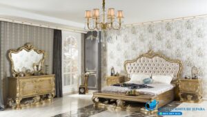 Set Kamar Tidur Mewah Klasik Gold Luxury