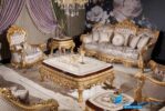 Sofa Tamu Jepara Mewah Ukiran Gold Classic