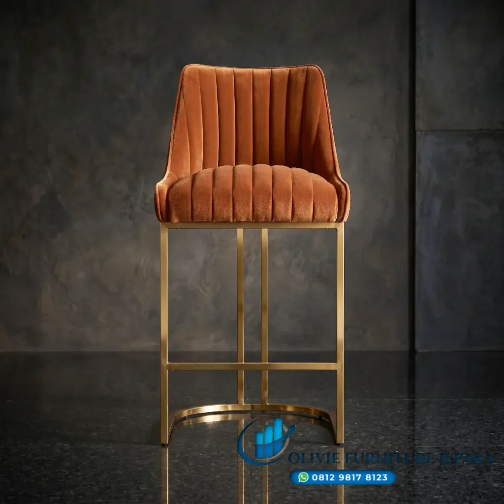 Kursi Bar Stainless Modern Mewah
