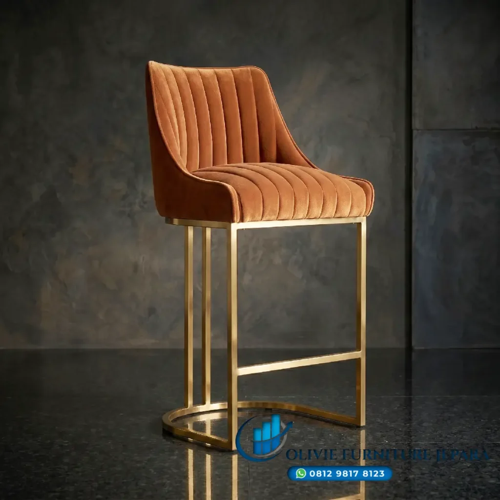 Model Kursi Bar Stainless Modern Mewah